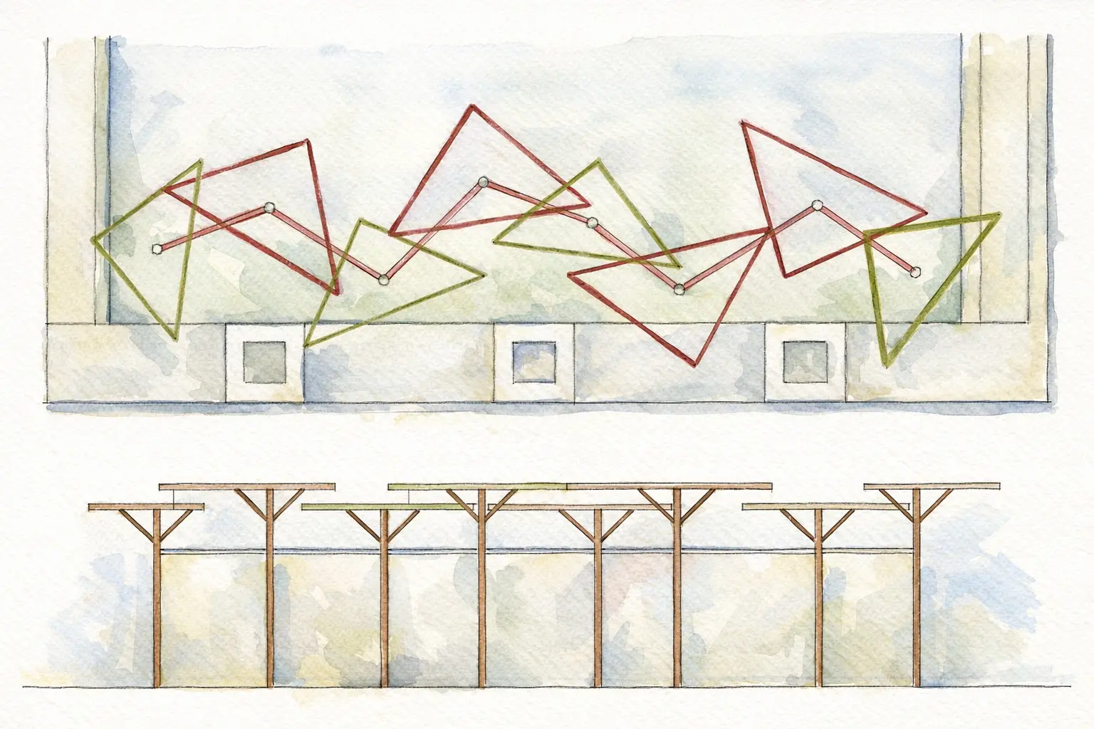 The central idea was to introduce a single defining element that gently anchors the space. This feature seamlessly merges with the surrounding greenery, allowing it to feel natural and integrated within the landscape, while still standing out as a subtle highlight. Carefully placed planting softens the edges and creates pockets for gathering, play, and quiet pause. — Sharnam Homes project detail, Sculpting Grounds