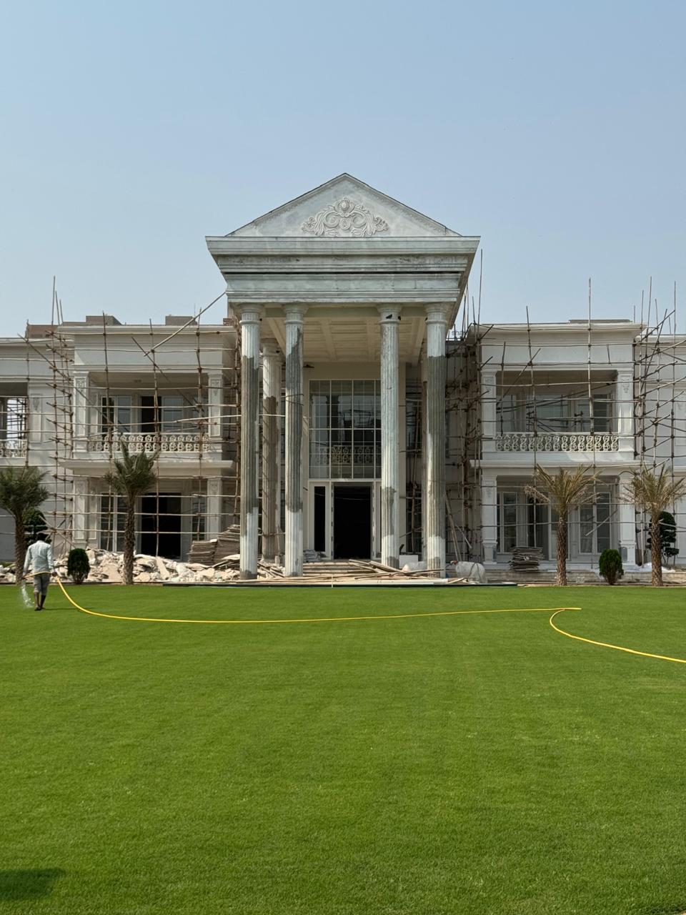 The White House — residence landscape architecture project in Ahmedabad by Sculpting Grounds
