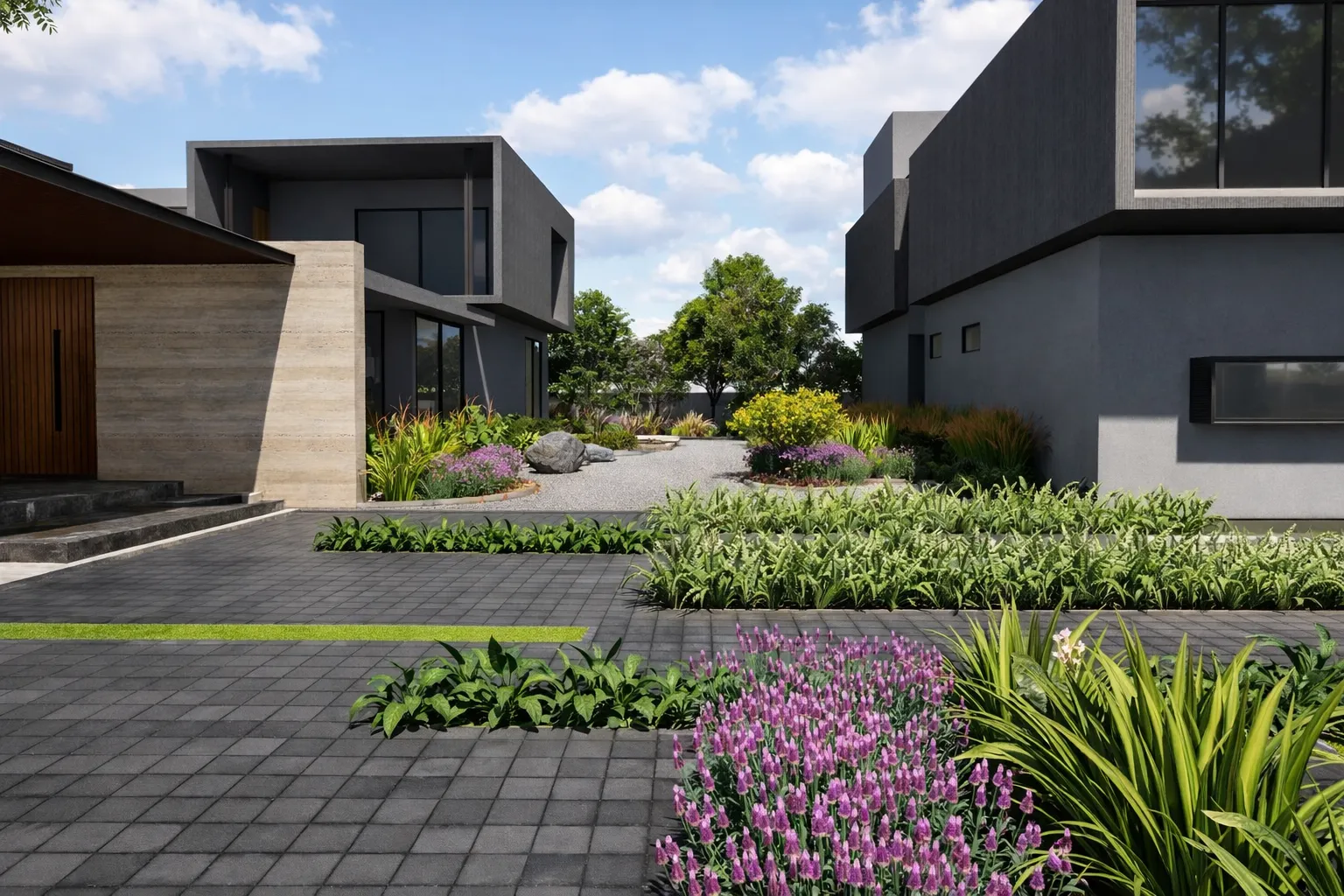 Parallel Paradigm — residence landscape architecture project in Ahmedabad by Sculpting Grounds